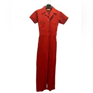 Big Bud Press Short Sleeve Jumpsuit in Paprika